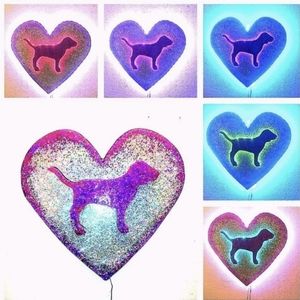 Vs pink rainbow dog light